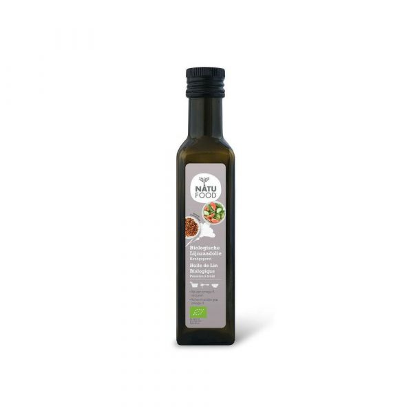 3x Natufood Lijnzaadolie Koudgeperst Eko 250 ml