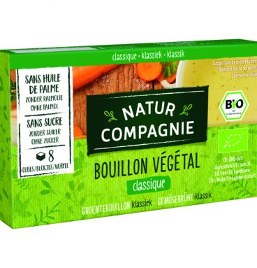 3x Natur Compagnie Groentebouillon met Zout Bio 8 stuks