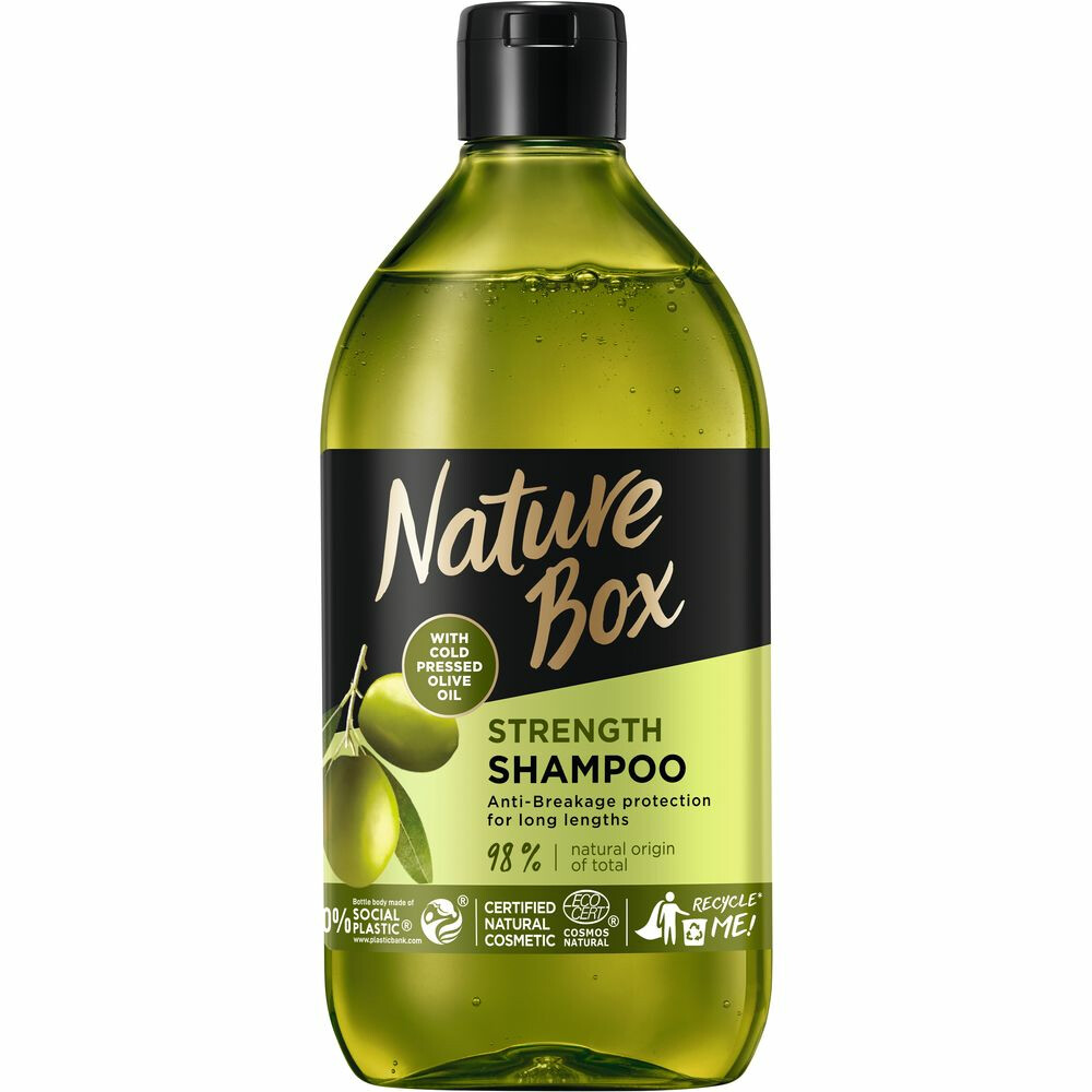 6x Nature Box Olive Strength Shampoo 385 ml