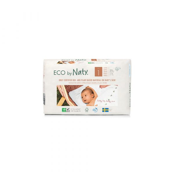 Naty Luiers Maat 1 Newborn (2-5 kg) 25 stuks