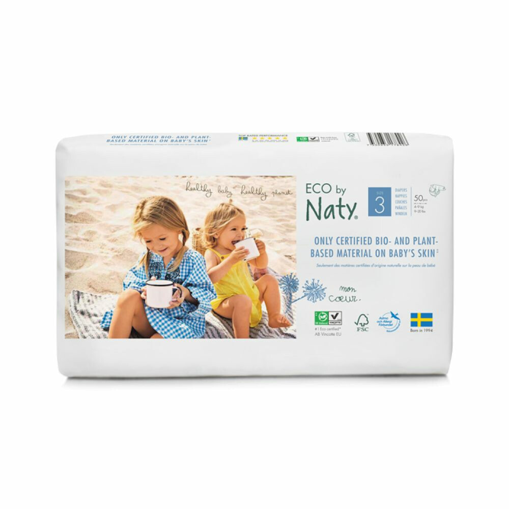 Naty Luiers Maat 3 Midi (4-9 kg) 50 stuks