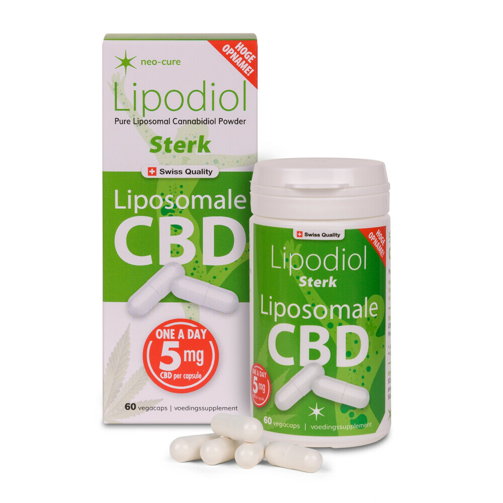 2x Neo-Cure Lipodiol CBD Poeder Sterk 5 mg 60 caps