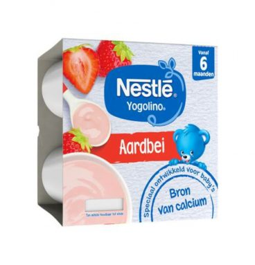 Nestle Yogolino 6+ mnd Aardbei 4 x 100 gr