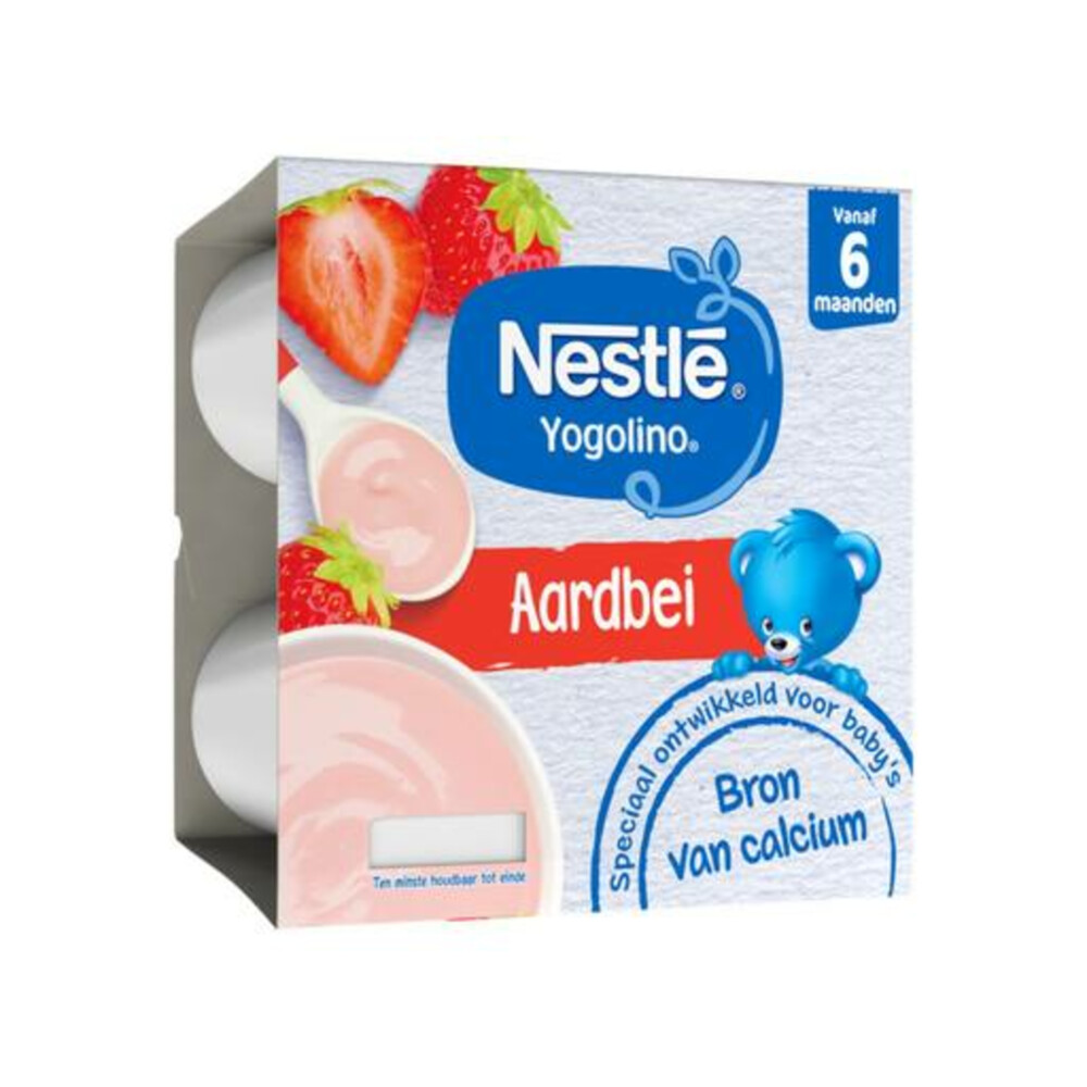 Nestle Yogolino 6+ mnd Aardbei 4 x 100 gr