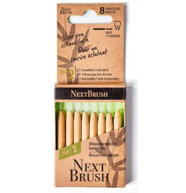 Nextbrush Ragers Bamboe ISO 2 8 stuks