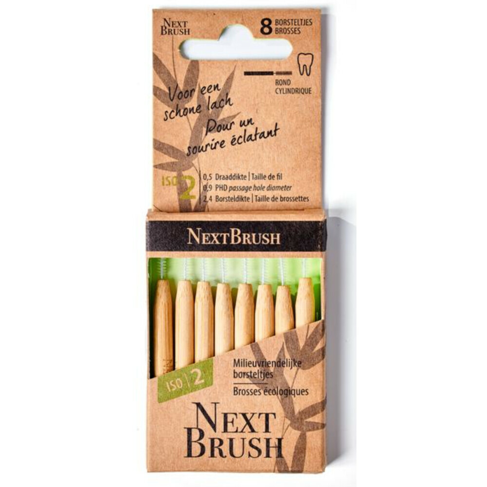 Nextbrush Ragers Bamboe ISO 2 8 stuks