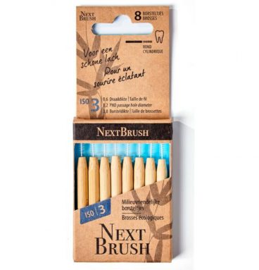 Nextbrush Ragers Bamboe ISO 3 8 stuks