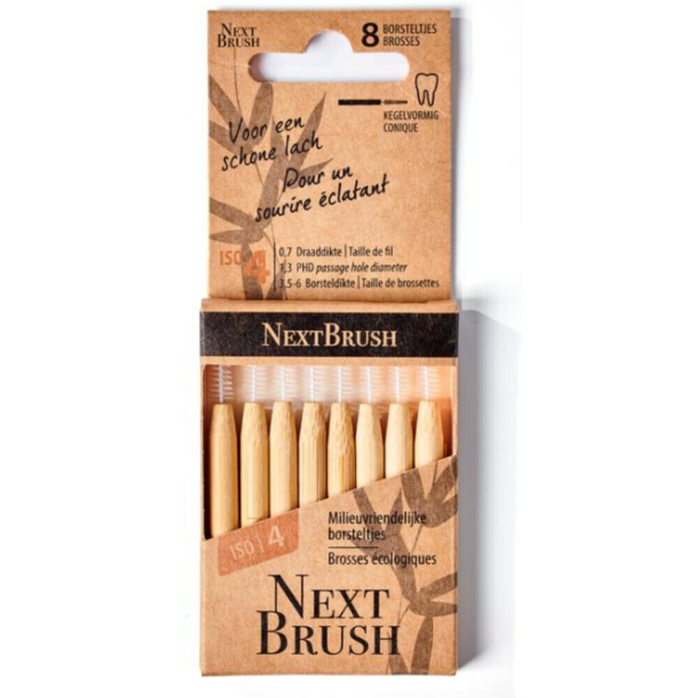 Nextbrush Ragers Bamboe ISO 4 8 stuks