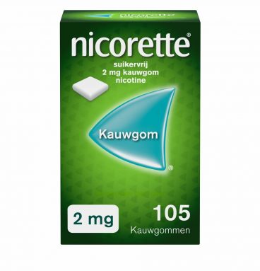 Nicorette Suikervrij Kauwgom 2 mg Classic 105 stuks