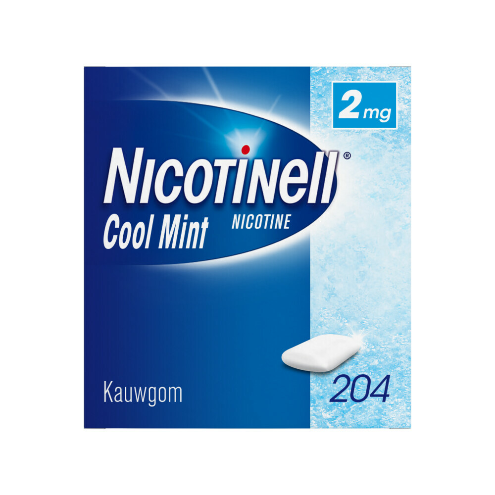 Nicotinell Kauwgom Cool Mint 2 mg 204 stuks