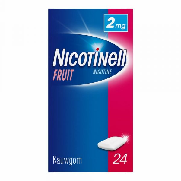 Nicotinell Kauwgom Fruit 2 mg 24 stuks