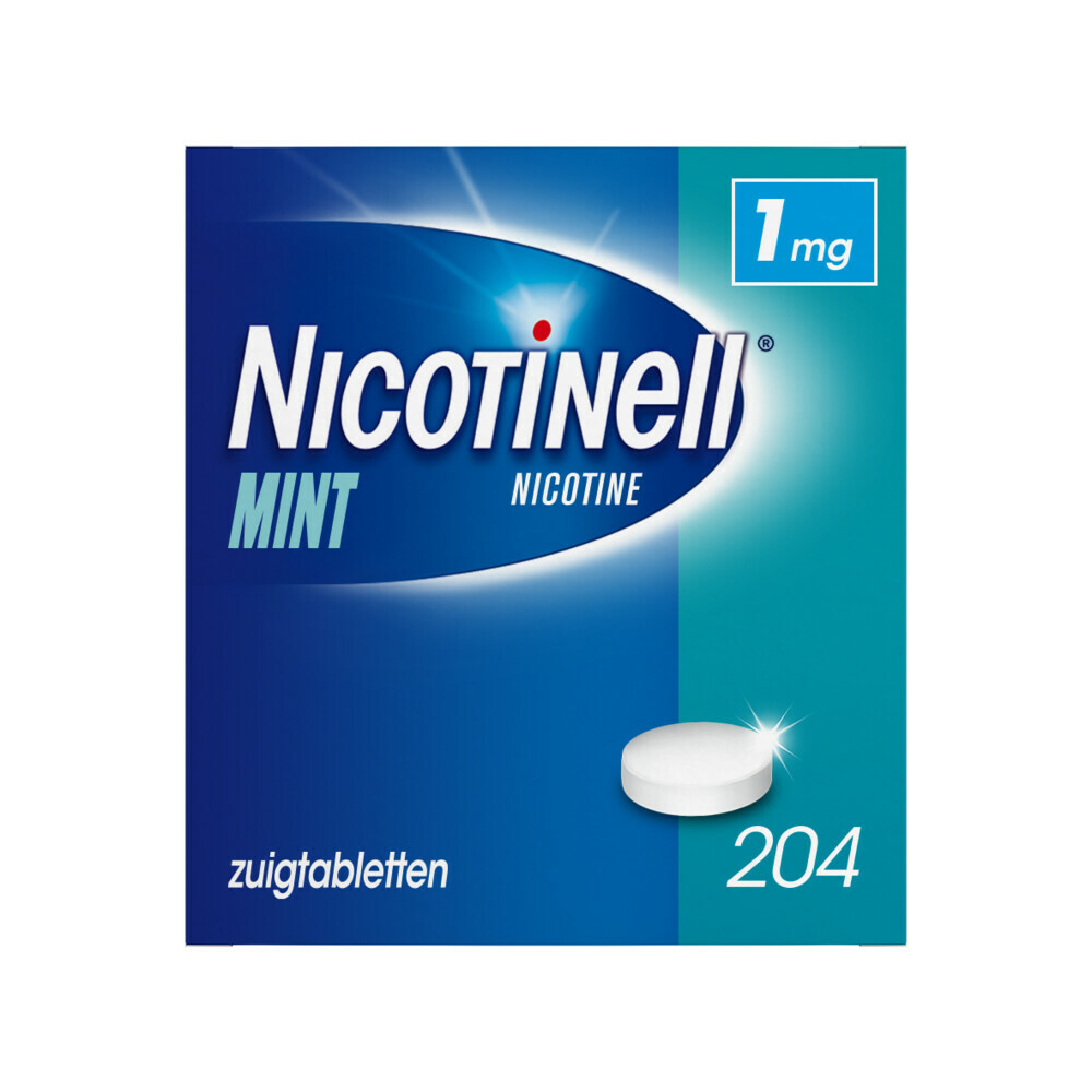 Nicotinell Zuigtablet Mint 1 mg 204 zuigtabletten