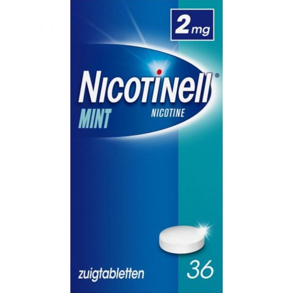 Nicotinell Zuigtablet Mint 2mg 36 zuigtabletten