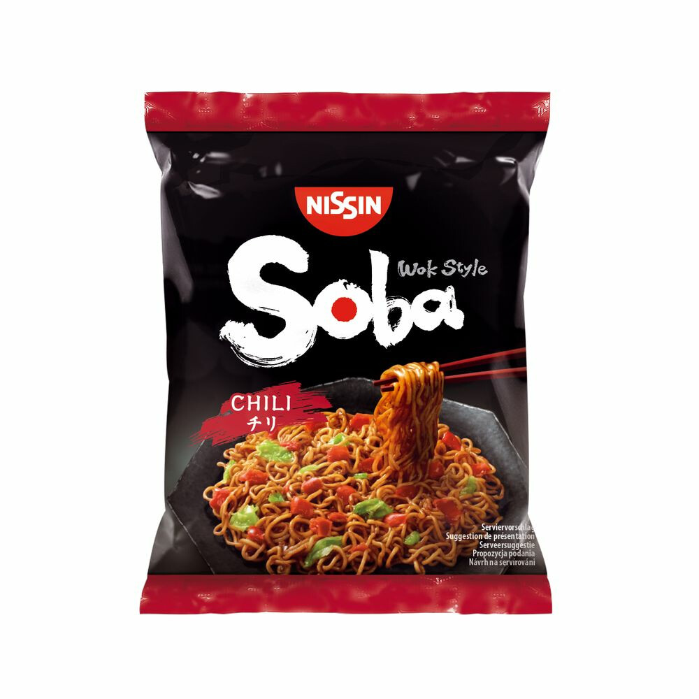 9x Nissin Soba Bag Chilli 111 gr