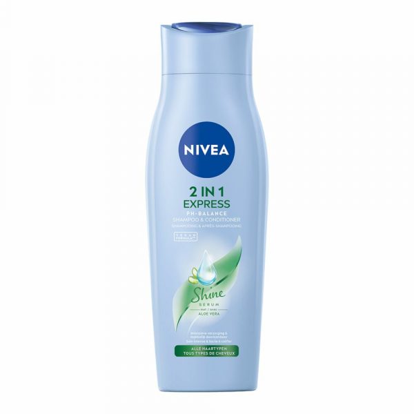 12x Nivea 2-in-1 Care Express Shampoo + Conditioner 250 ml