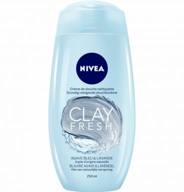 Nivea Clay Fresh Douchegel Blue Agave en Lavender 250 ml