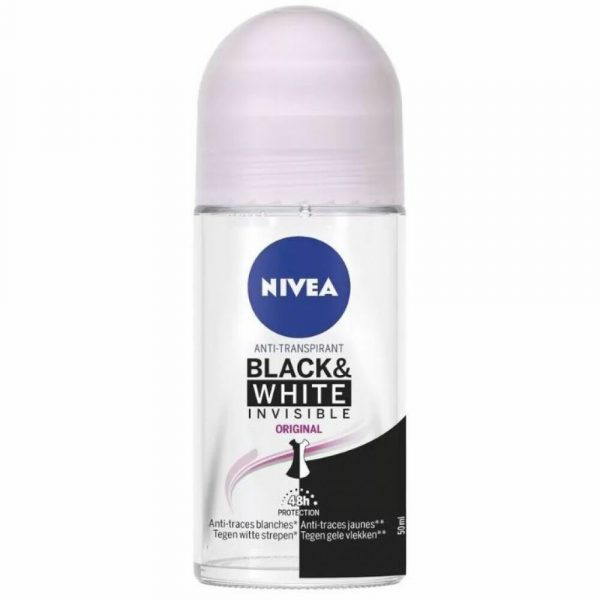 Nivea Deodorant Roller Invisible For Black&White Clear 50 ml