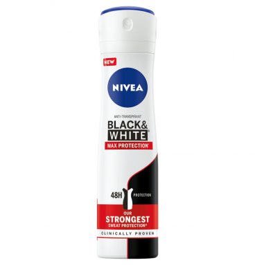 6x Nivea Max Protection Spray Black&White 150 ml