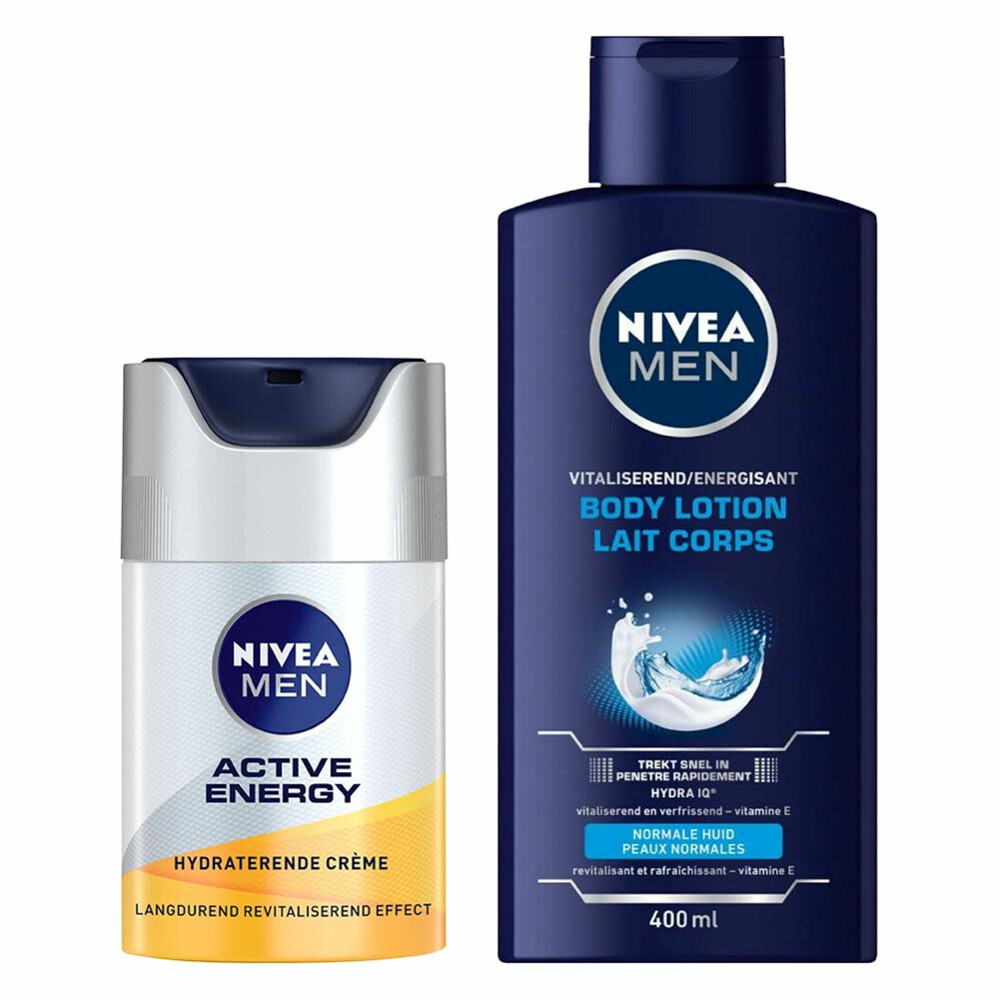 Nivea Men Bodylotion + Gezichtcrème Pakket