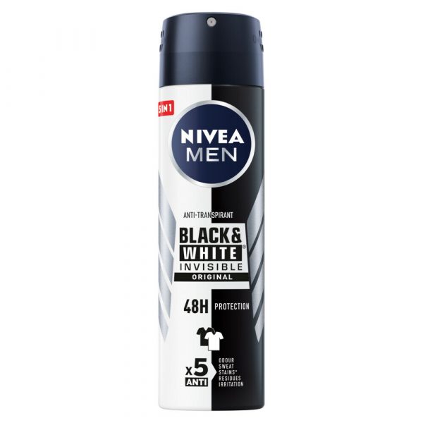 Nivea Men Deodorant Spray Invisible for Black&White 150 ml