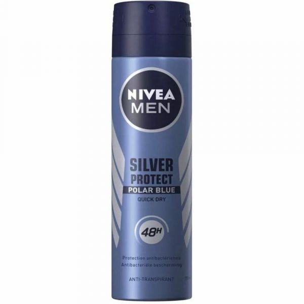 Nivea Men Deodorant Spray Silver Protect Polar Blue 150 ml