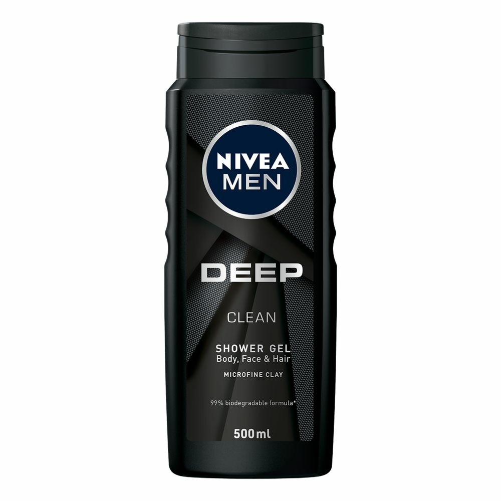 3x Nivea Men Douchegel Deep Clean 500 ml