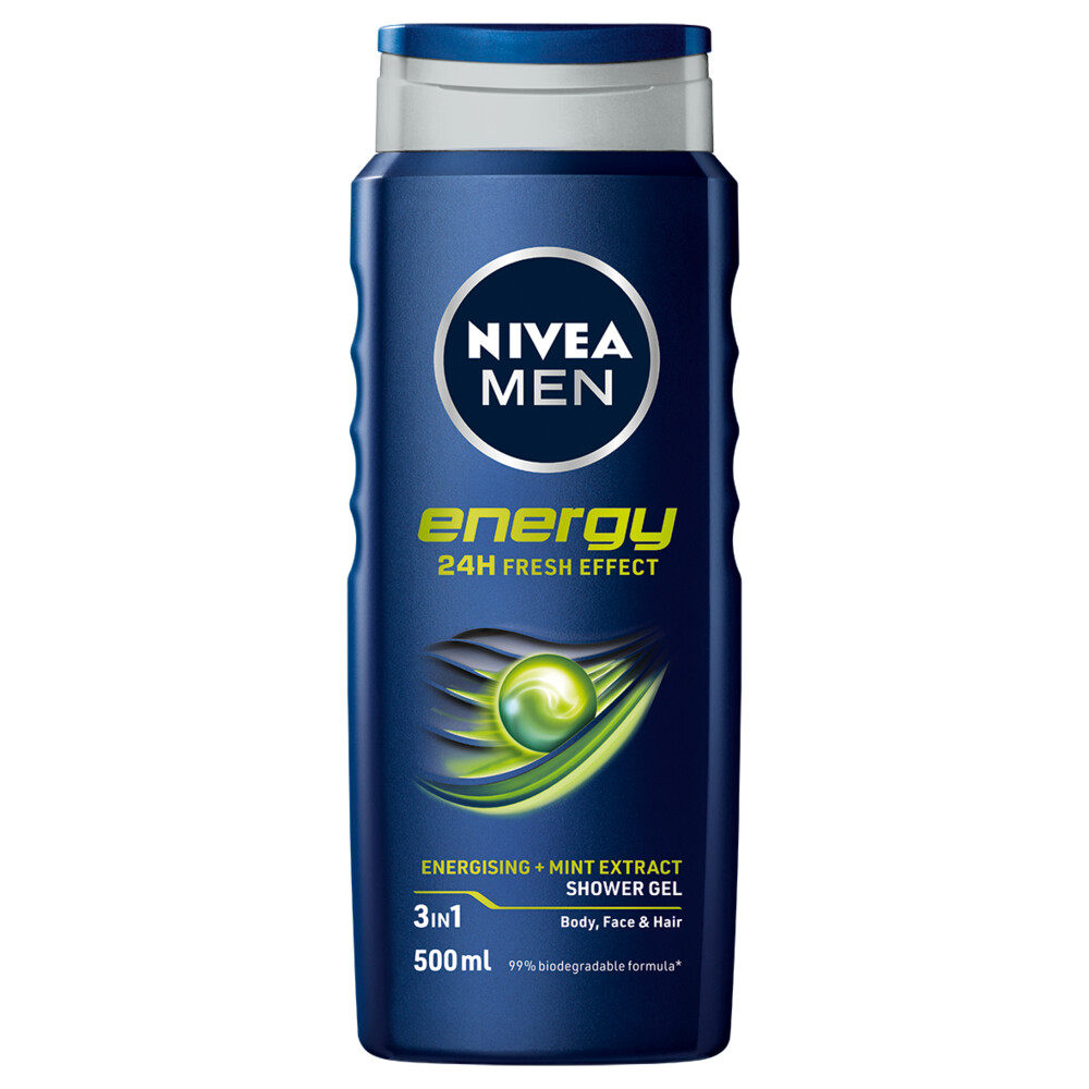 12x Nivea Men Douchegel Energy 500 ml