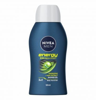 4x Nivea Men Douchegel Energy Mini Reisformaat 50 ml