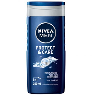 24x Nivea Men Douchegel Protect&Care 250 ml