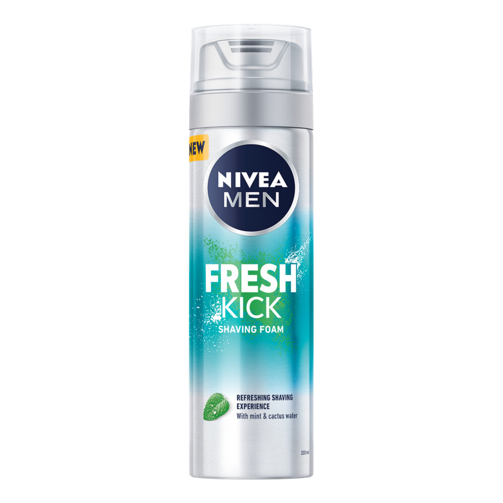 24x Nivea Men Scheerschuim Fresh Kick 200 ml