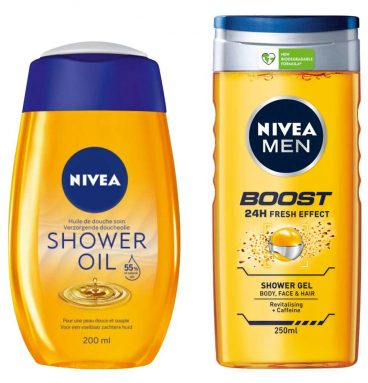 Nivea Natural Doucheolie + Showergel Men Pakket