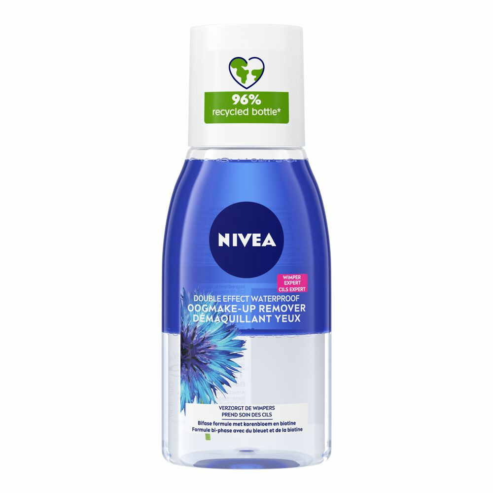 3x Nivea Oogmake-Up Remover Double Effect 125 ml