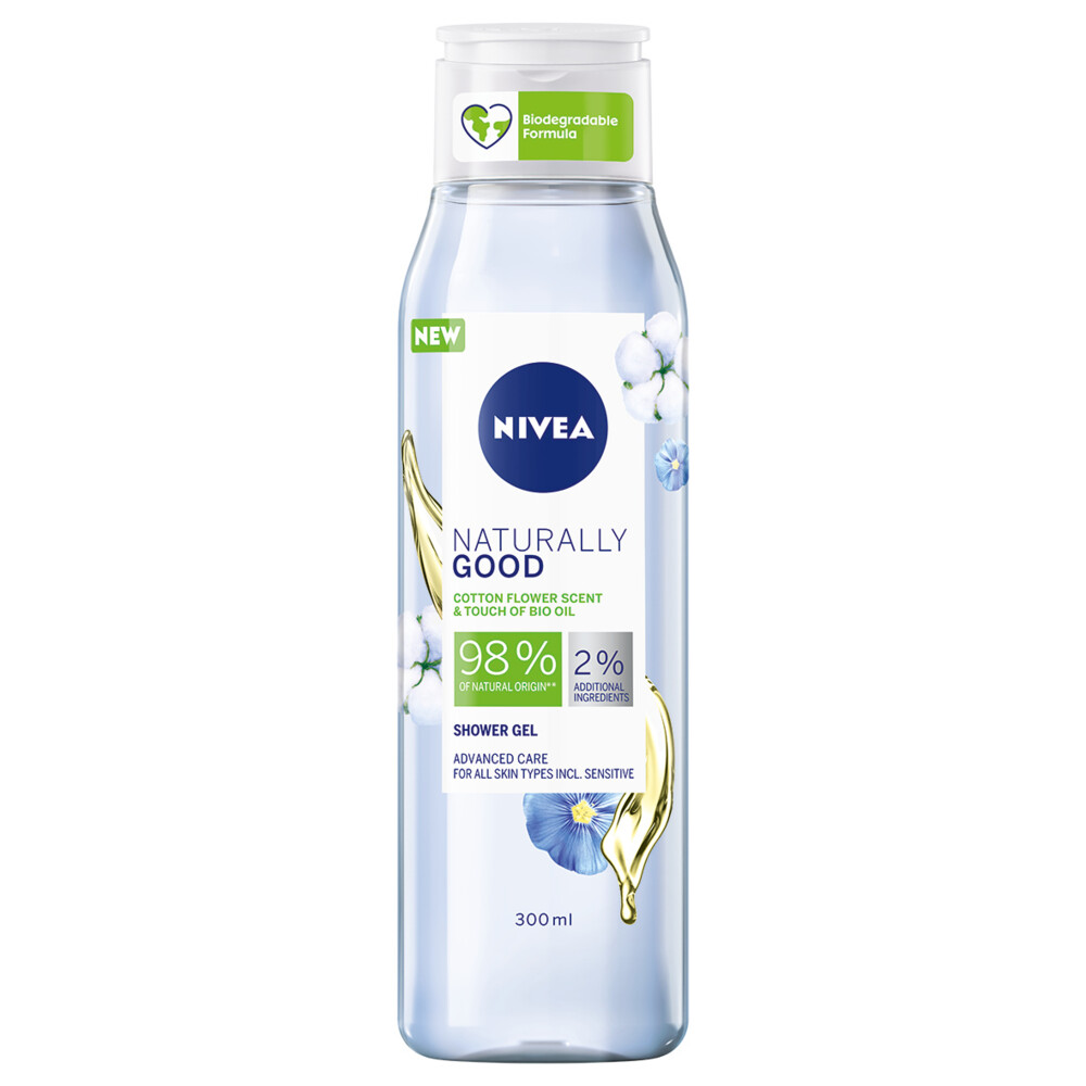 Nivea Shower Naturally Good Cotton Flower 300 ml