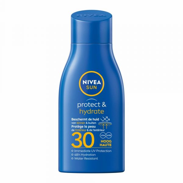 3x Nivea Sun Protect en Hydrate Hydraterende Zonnemelk SPF 30 30 ml