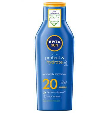 2x Nivea Sun Protect&Hydrate Zonnemelk SPF 20 400 ml