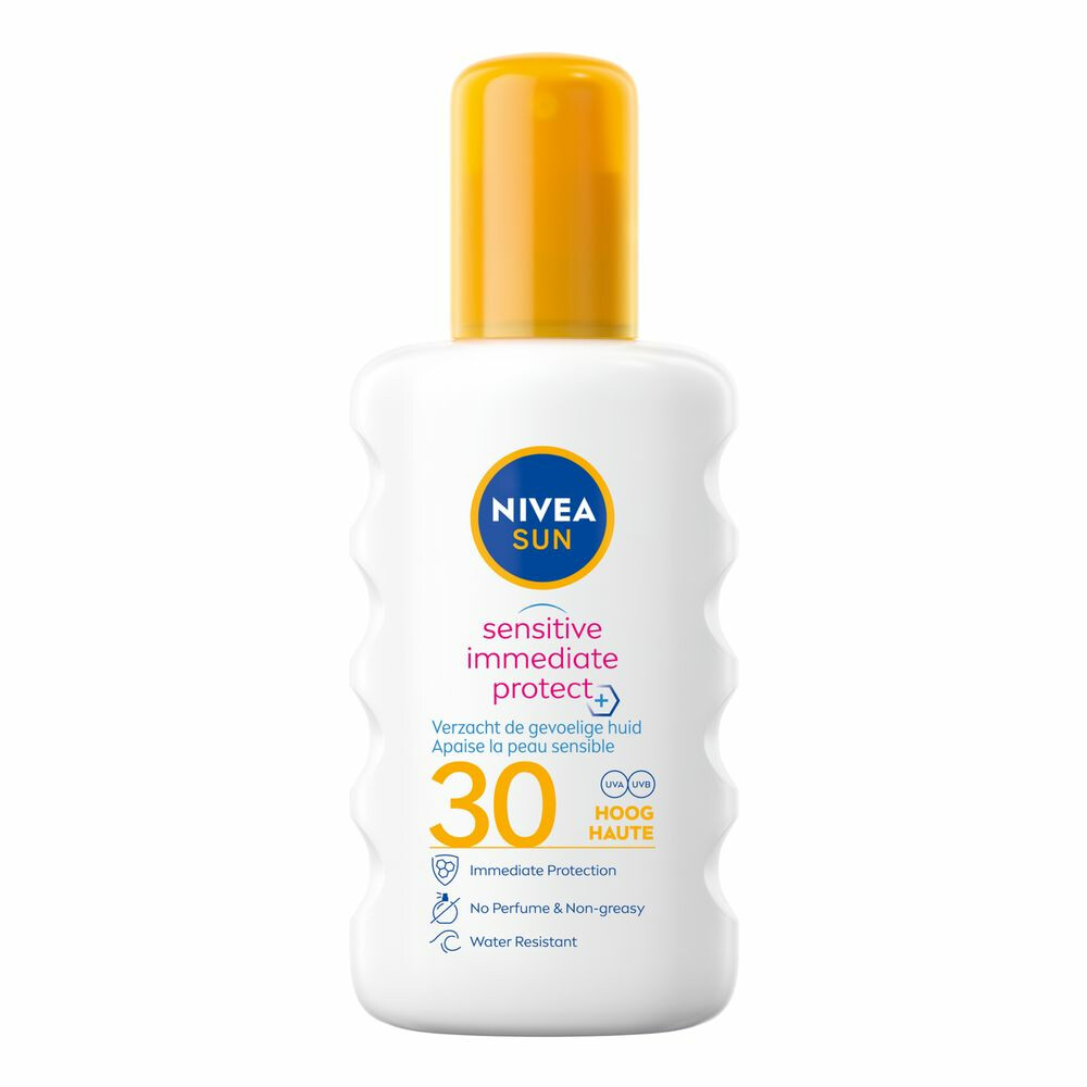 2x Nivea Sun Sensitive Soothing Zonnespray SPF 30 200 ml