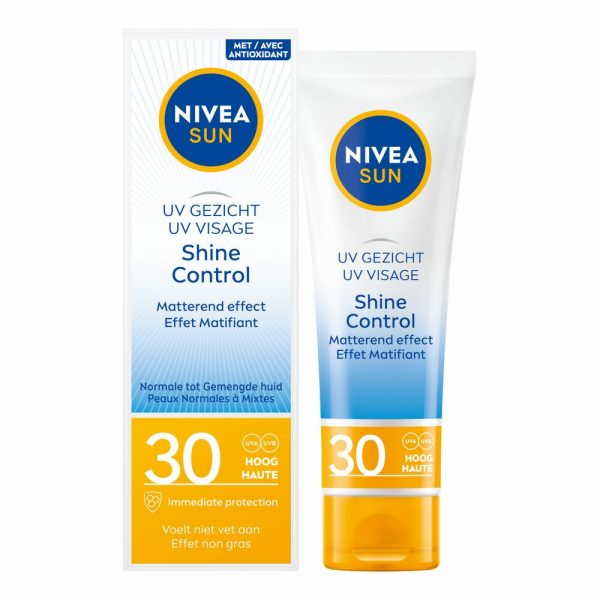 2x Nivea Sun UV Face Shine Control SPF 30 50 ml