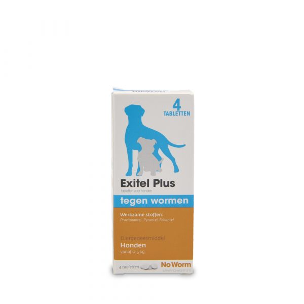 No Worm Exitel Plus Ontworming Tabletten Hond vanaf 0