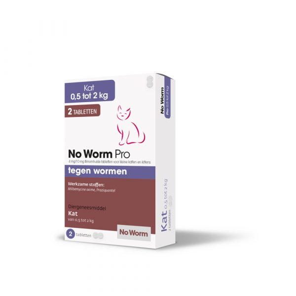 No Worm Pro Ontworming Tabletten Kat vanaf 0