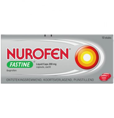 3x Nurofen Fastine Liquid Caps 200 mg 10 capsules