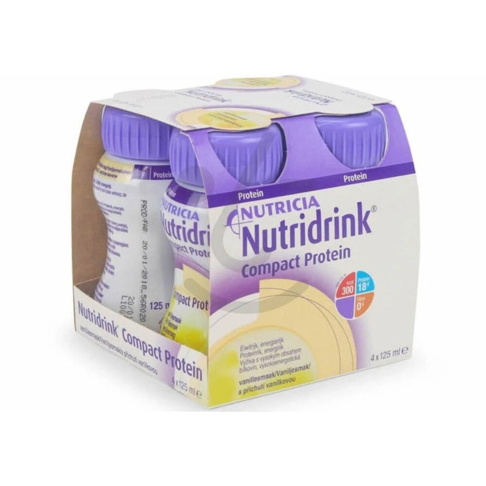 Nutricia Nutridrink Compact Protein Vanille 4 x 200 ml