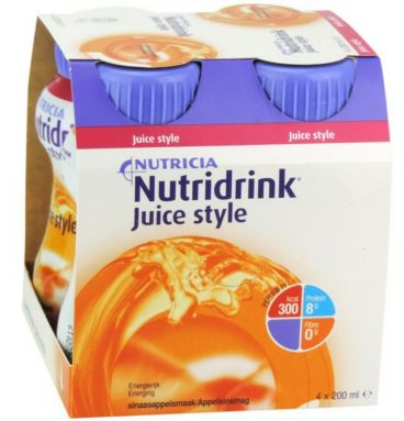 3x Nutricia Nutridrink Juice Style Sinaasappel 4 x 200 ml