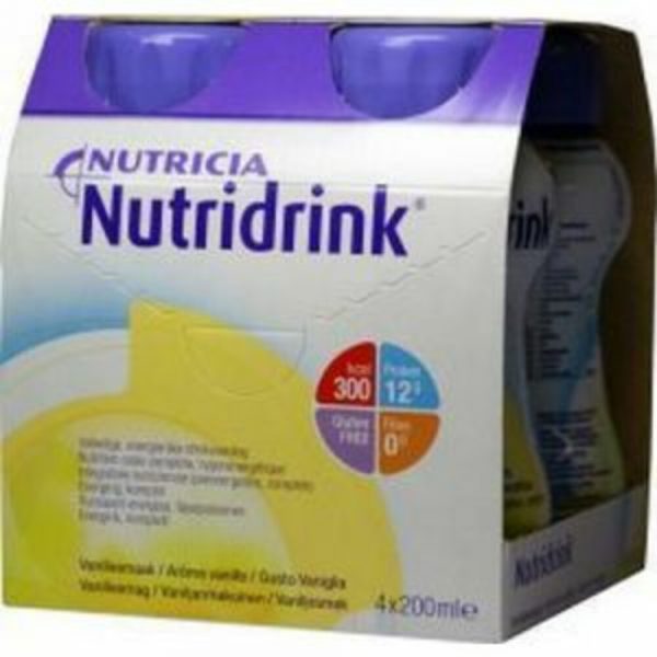 3x Nutricia Nutridrink Vanille 4 x 200 ml