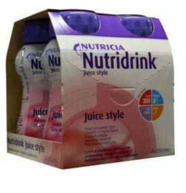 3x Nutridrink Juice Style Aardbei 800 ml