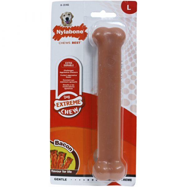 Nylabone Chew Giant Bot Bacon L 19