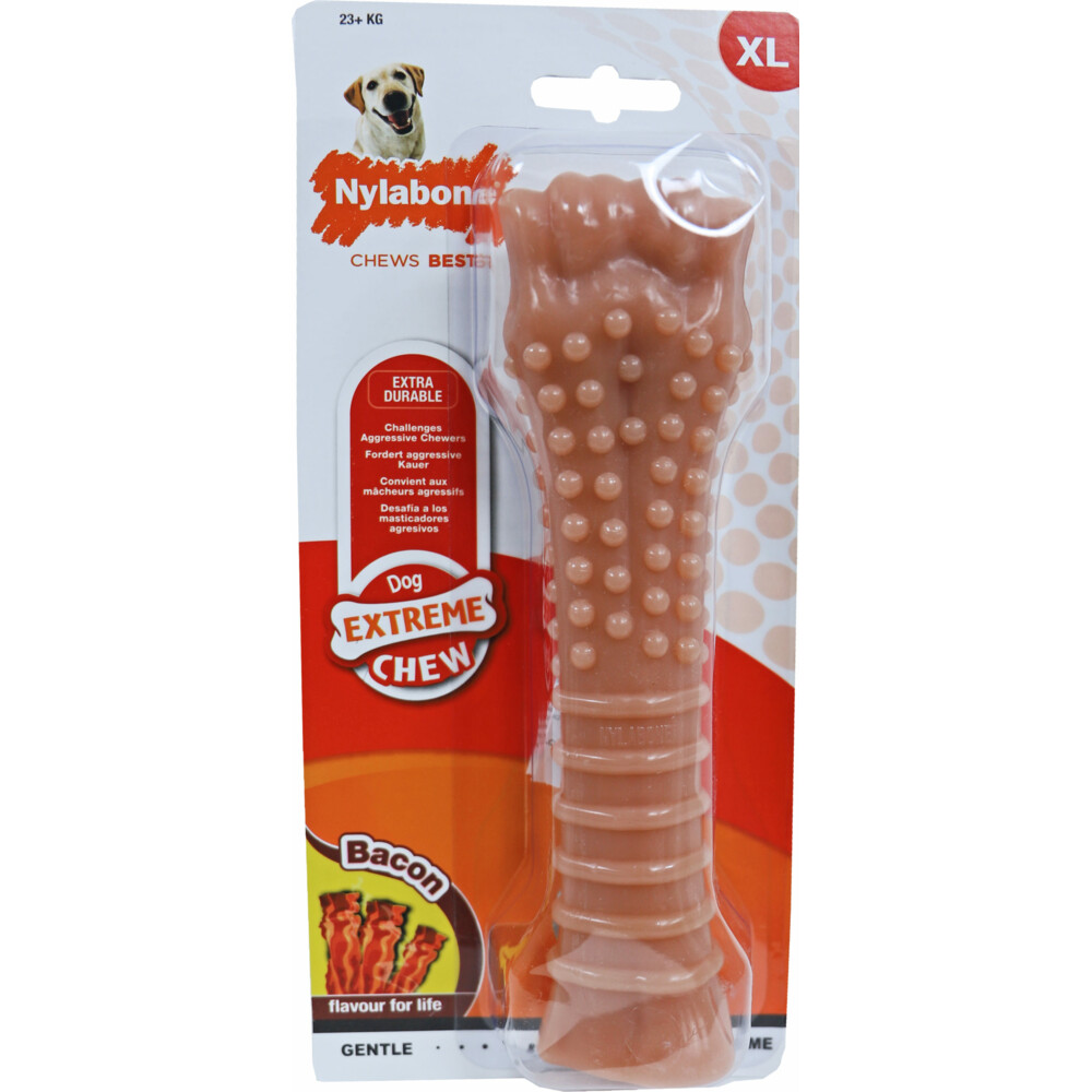 Nylabone Chew Souper Bot Bacon XL 19