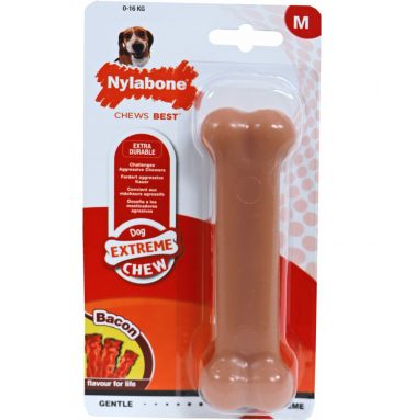 Nylabone Chew Wolf Bot Bacon M 13