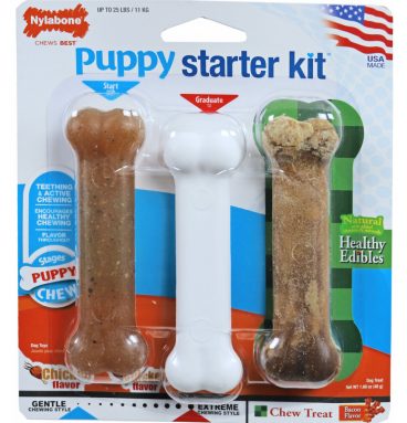 Nylabone Puppy Chew Starter Kit Bone Regular 11