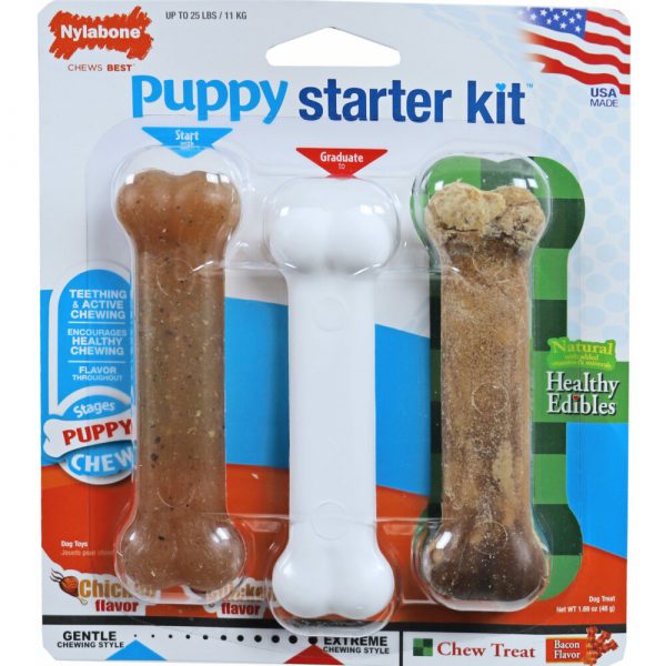 Nylabone Puppy Chew Starter Kit Bone Regular 11