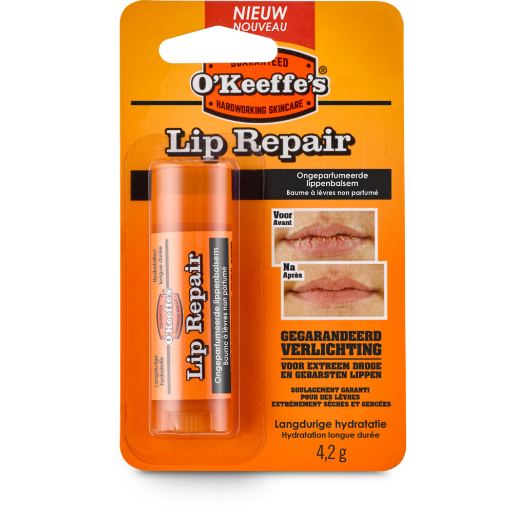 6x O'Keeffe's Lip Repair Unscented 4.2 gr